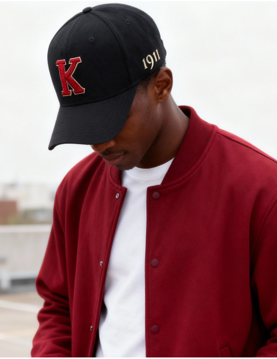 KAP LETTER BALL CAP_BLACK