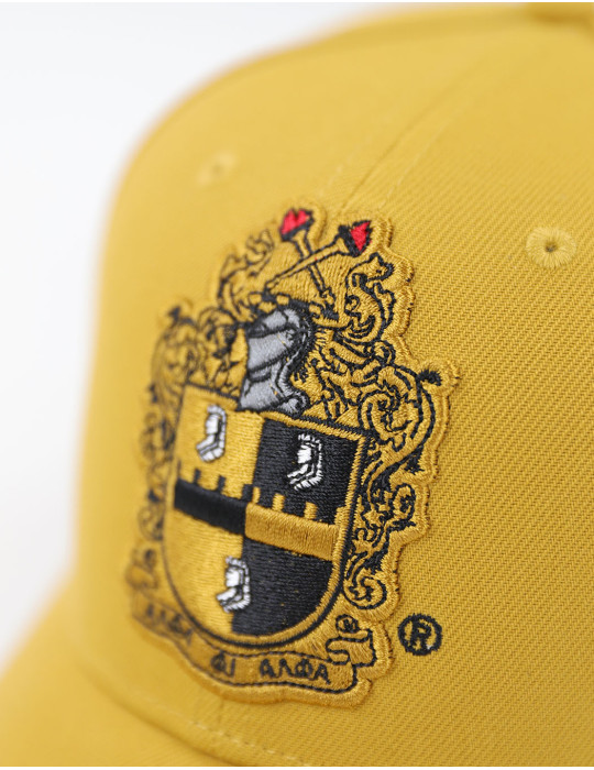 APA CREST BALL CAP_OLD GOLD