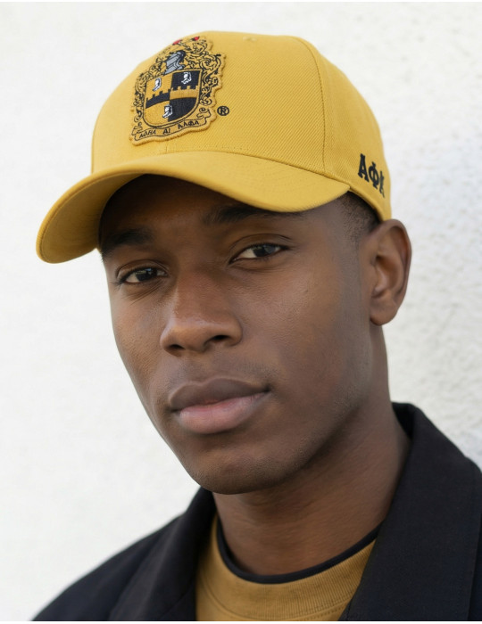 APA CREST BALL CAP_OLD GOLD