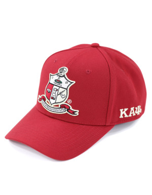 KAP CREST BALL CAP_CRIMSON