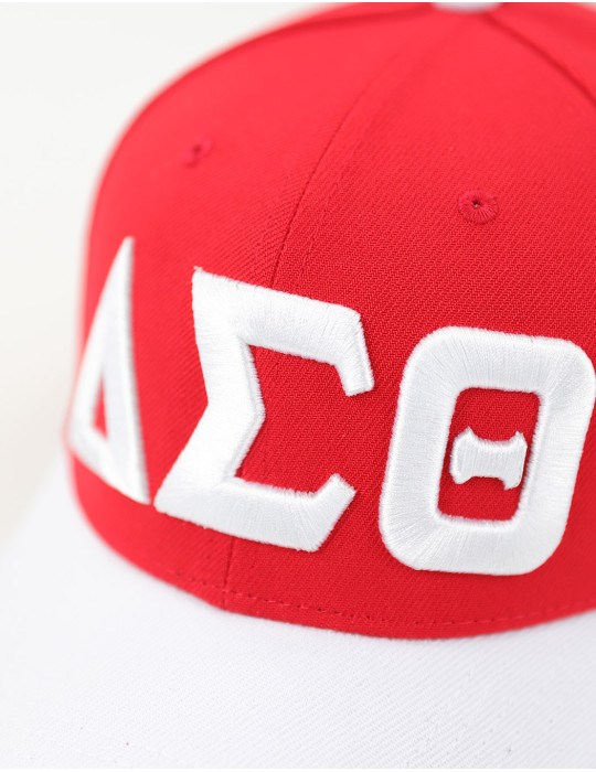 DST LETTER BALL CAP_RED