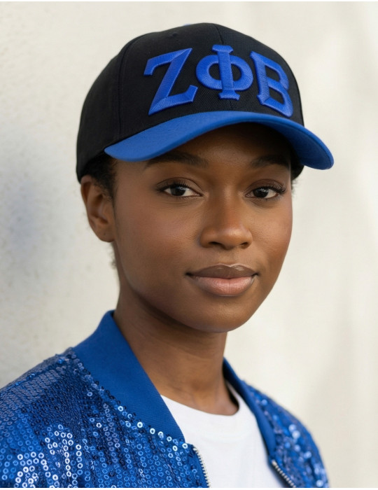 ZPB LETTER BALL CAP_BLACK