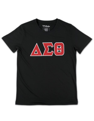 DST GLITTER DRY FIT TEE_BLACK