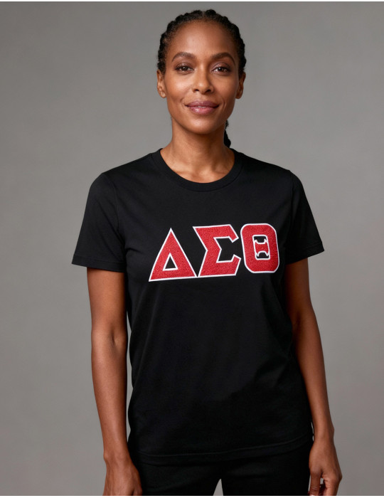DST GLITTER DRY FIT TEE_BLACK
