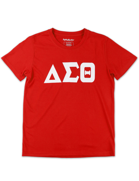 DST GLITTER DRY FIT TEE_RED