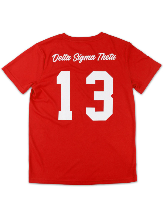 DST GLITTER DRY FIT TEE_RED