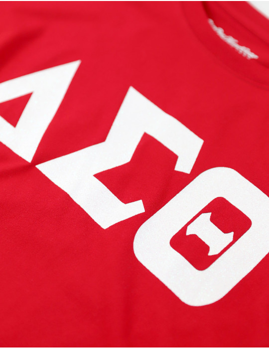 DST GLITTER DRY FIT TEE_RED