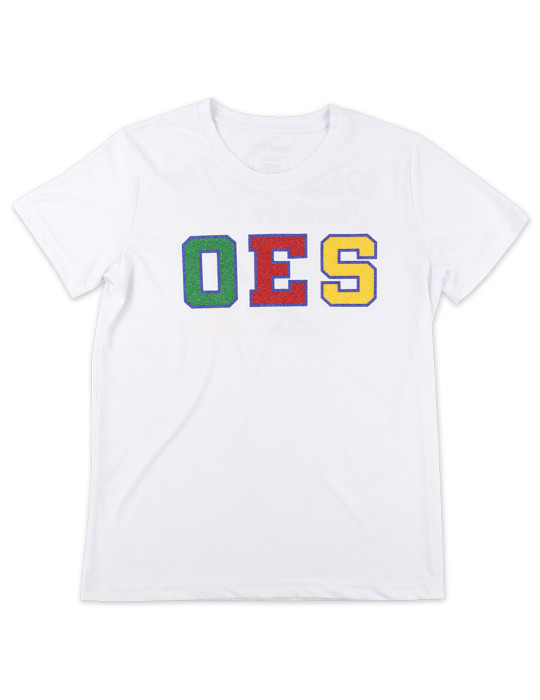 OES GLITTER DRY FIT TEE_WHITE