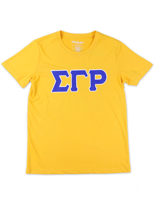 SGR GLITTER DRY FIT TEE_GOLD