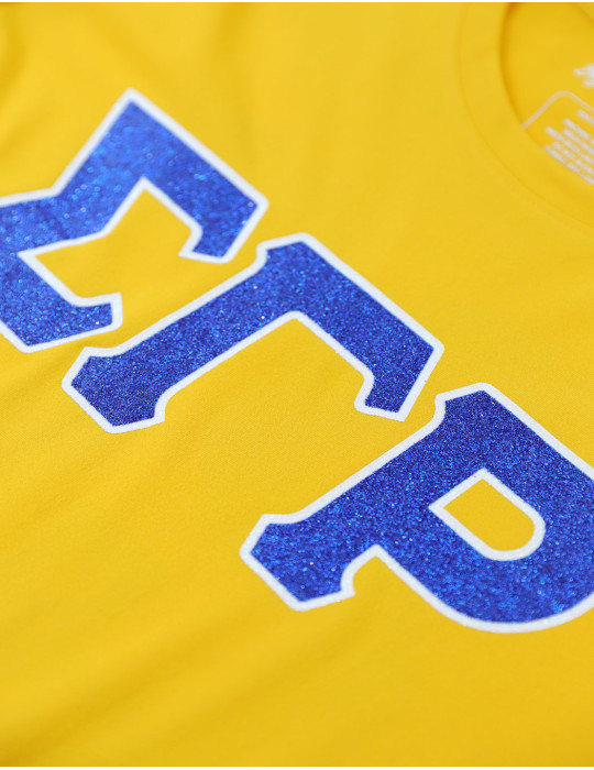 SGR GLITTER DRY FIT TEE_GOLD
