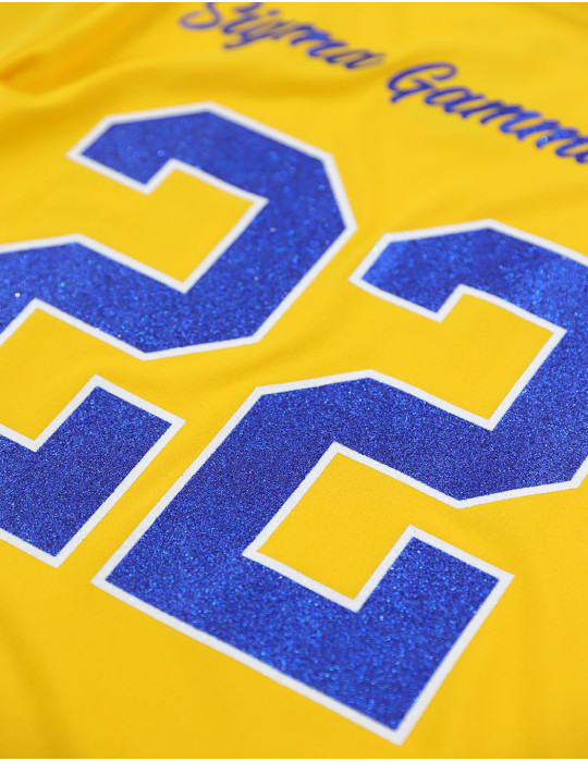 SGR GLITTER DRY FIT TEE_GOLD