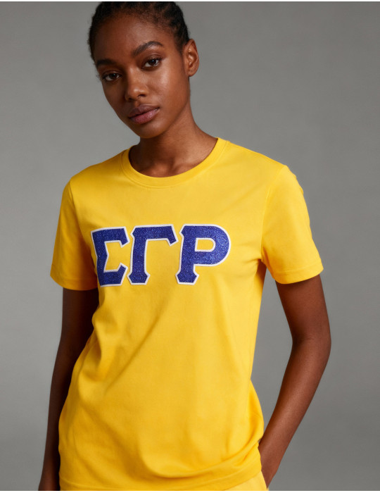SGR GLITTER DRY FIT TEE_GOLD