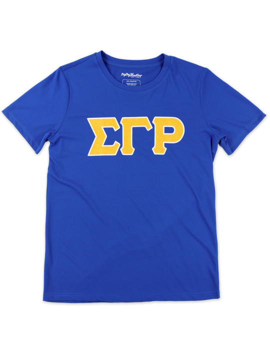 SGR GLITTER DRY FIT TEE_ROYAL BLUE
