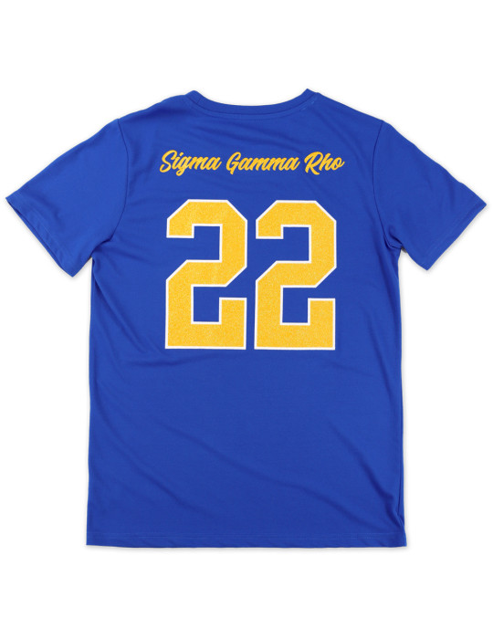 SGR GLITTER DRY FIT TEE_ROYAL BLUE
