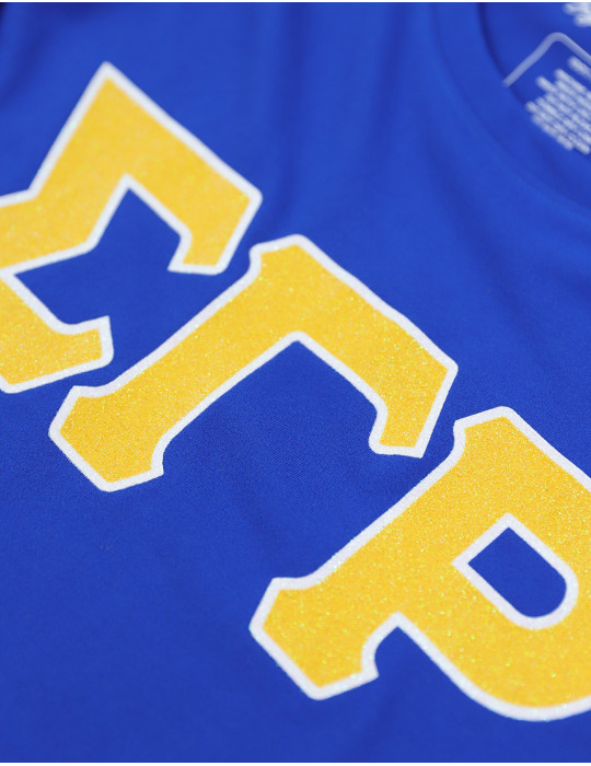 SGR GLITTER DRY FIT TEE_ROYAL BLUE