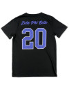 ZPB GLITTER DRY FIT TEE_BLACK