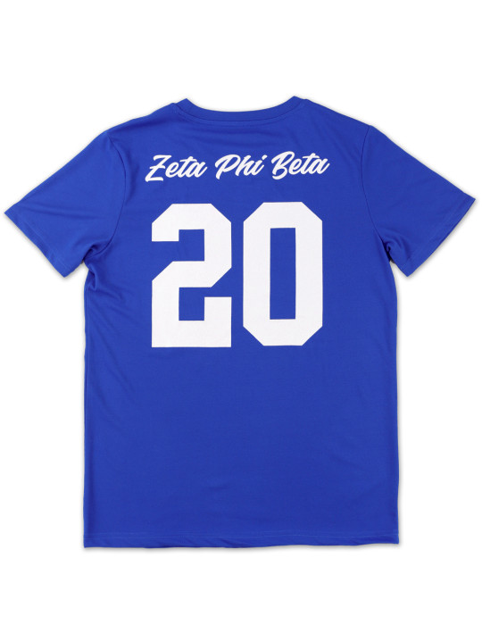 ZPB GLITTER DRY FIT TEE_ROYAL BLUE