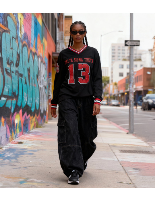 DST LONG SLEEVE JERSEY_BLACK