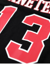 DST OVERSIZED CHENILLE FOOTBALL JERSEY TEE_BLACK