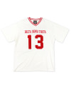 DST OVERSIZED CHENILLE FOOTBALL JERSEY TEE_IVORY