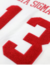 DST OVERSIZED CHENILLE FOOTBALL JERSEY TEE_IVORY