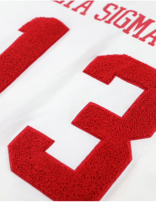 DST OVERSIZED CHENILLE FOOTBALL JERSEY TEE_IVORY