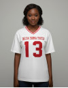 DST OVERSIZED CHENILLE FOOTBALL JERSEY TEE_IVORY