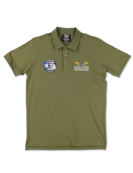 TUSKEGEE AIRMEN POLO SHIRT_GREEN
