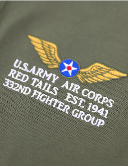TUSKEGEE AIRMEN POLO SHIRT_GREEN