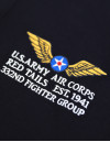 TUSKEGEE AIRMEN POLO SHIRT_BLACK