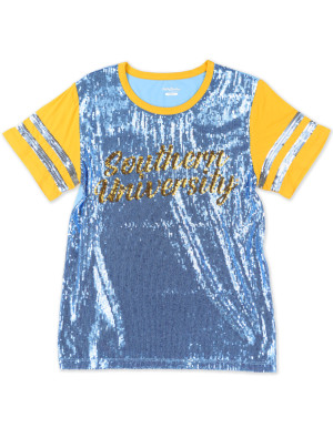 SOUTHERN UNIVERSITY SCRIPT SEQUIN TEE