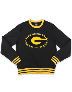 GRAMBLING STATE STRIPED RIBBING SWEATSHIRT