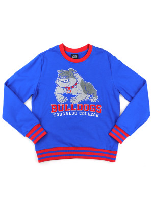 TOUGALOO STRIPED RIBBING SWEATSHIRT