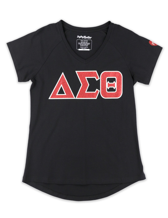 DST V-NECK TEE_BLACK
