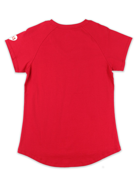 DST V-NECK TEE_RED
