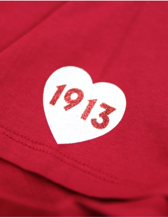DST V-NECK TEE_RED