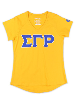 SGR V-NECK TEE_GOLD