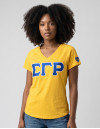 SGR V-NECK TEE_GOLD