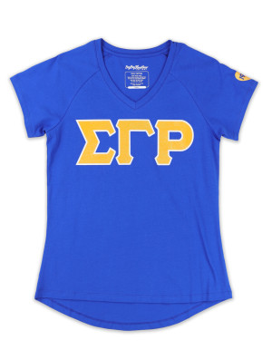 SGR V-NECK TEE_BLUE