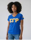 SGR V-NECK TEE_BLUE