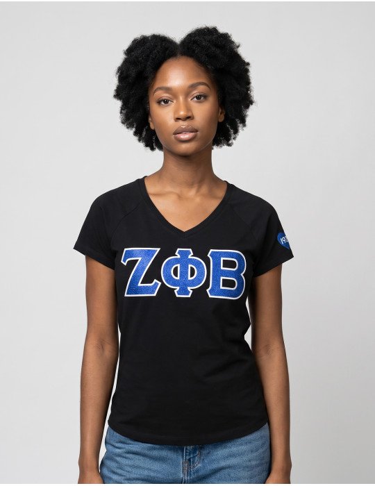 ZPB V-NECK TEE_BLACK