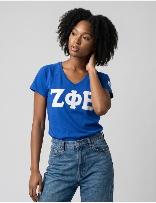 ZPB V-NECK TEE_BLUE